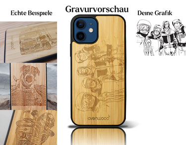 INDIVIDUELL iPhone 12 Bambus-Kunststoff